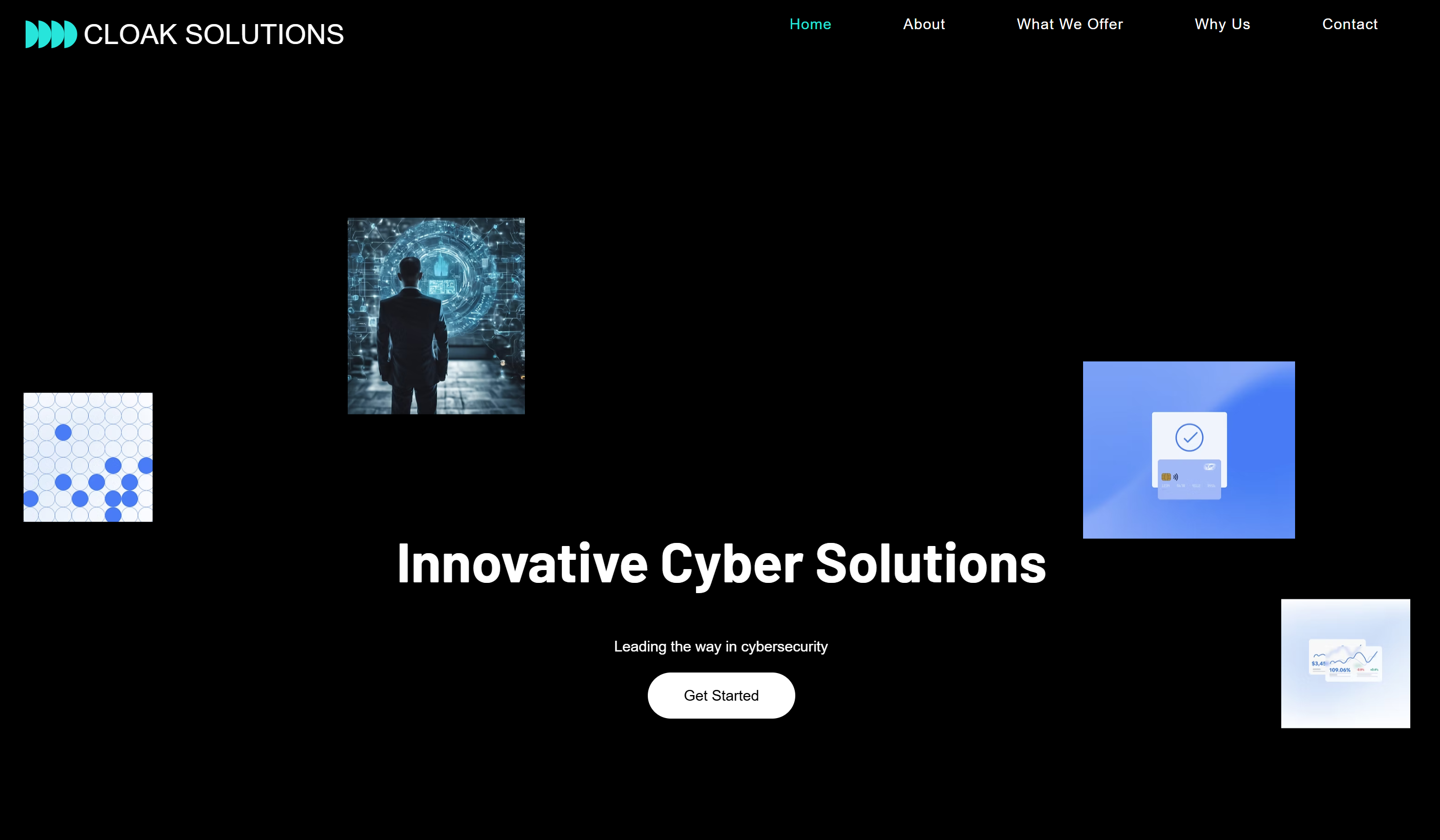 Homepage preview for Cloak Solutions